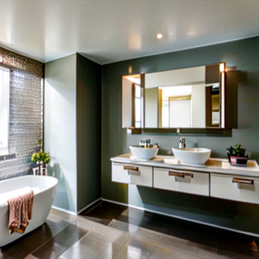 114_A white walled bathroom features beige appliances and furniture..png